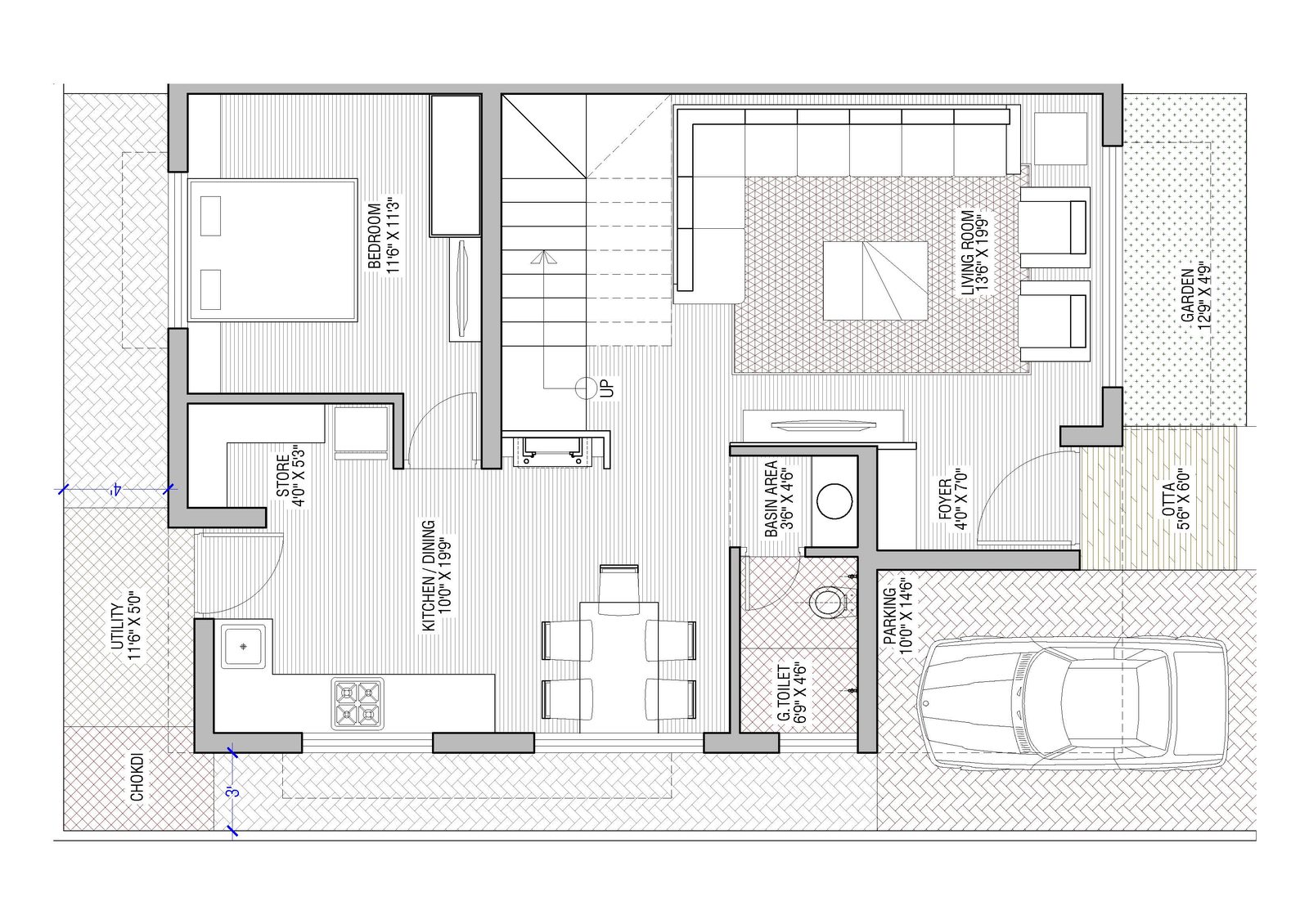Before floorplan render