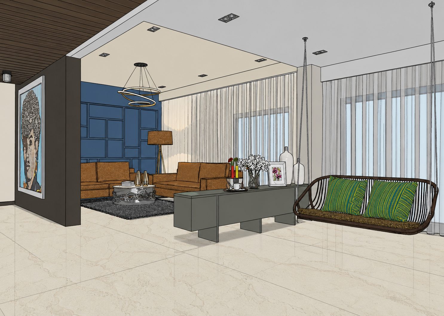 Before interior render