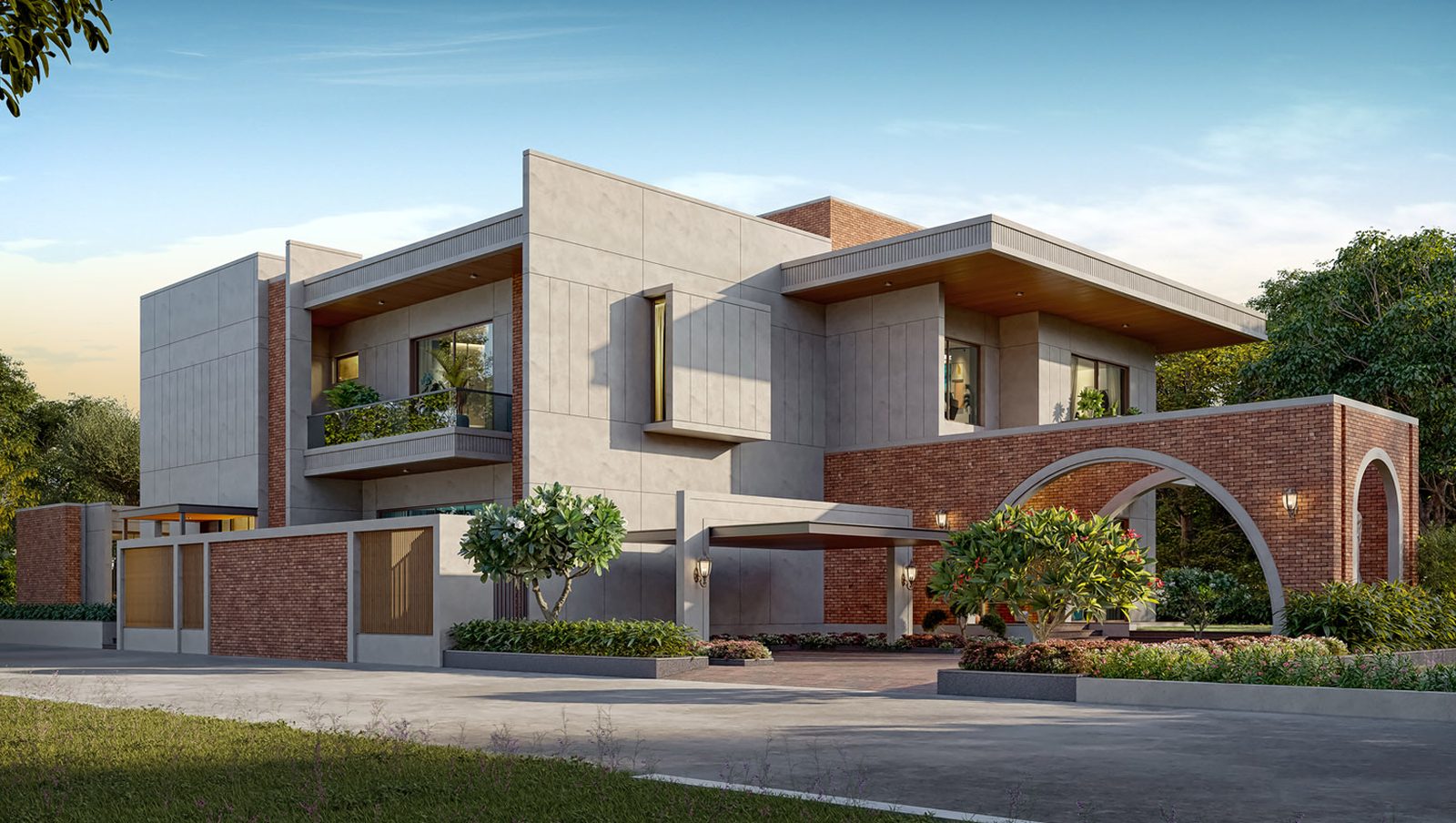 After exterior render